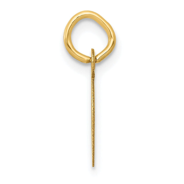 Lovely Rita's Pendants & Charms 14k Yellow Gold Small Slanted Block Letter D Initial Pendant