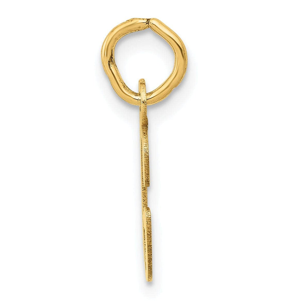 Lovely Rita's Pendants & Charms 14k Yellow Gold Small Slanted Block Letter G Initial Pendant