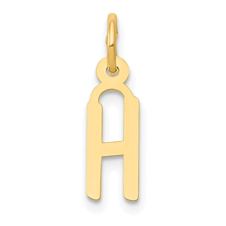 Lovely Rita's Pendants & Charms 14k Yellow Gold Small Slanted Block Letter H Initial Pendant