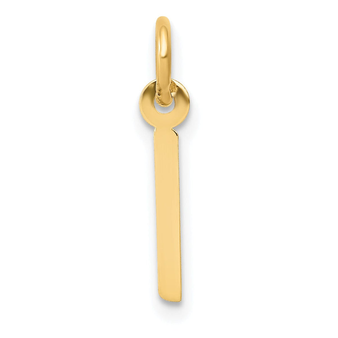 Lovely Rita's Pendants & Charms 14k Yellow Gold Small Slanted Block Letter I Initial Pendant