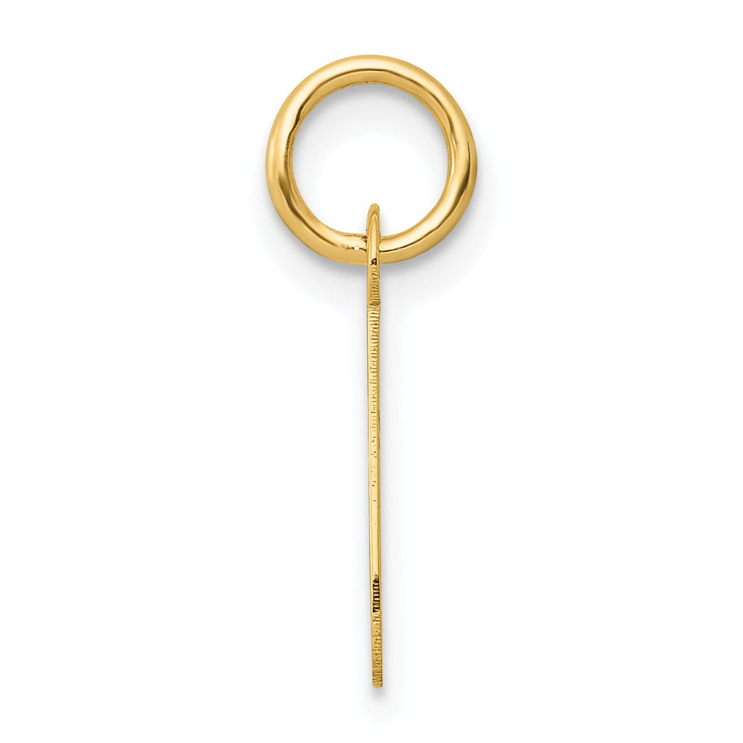 Lovely Rita's Pendants & Charms 14k Yellow Gold Small Slanted Block Letter J Initial Pendant