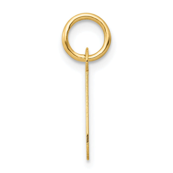Lovely Rita's Pendants & Charms 14k Yellow Gold Small Slanted Block Letter J Initial Pendant