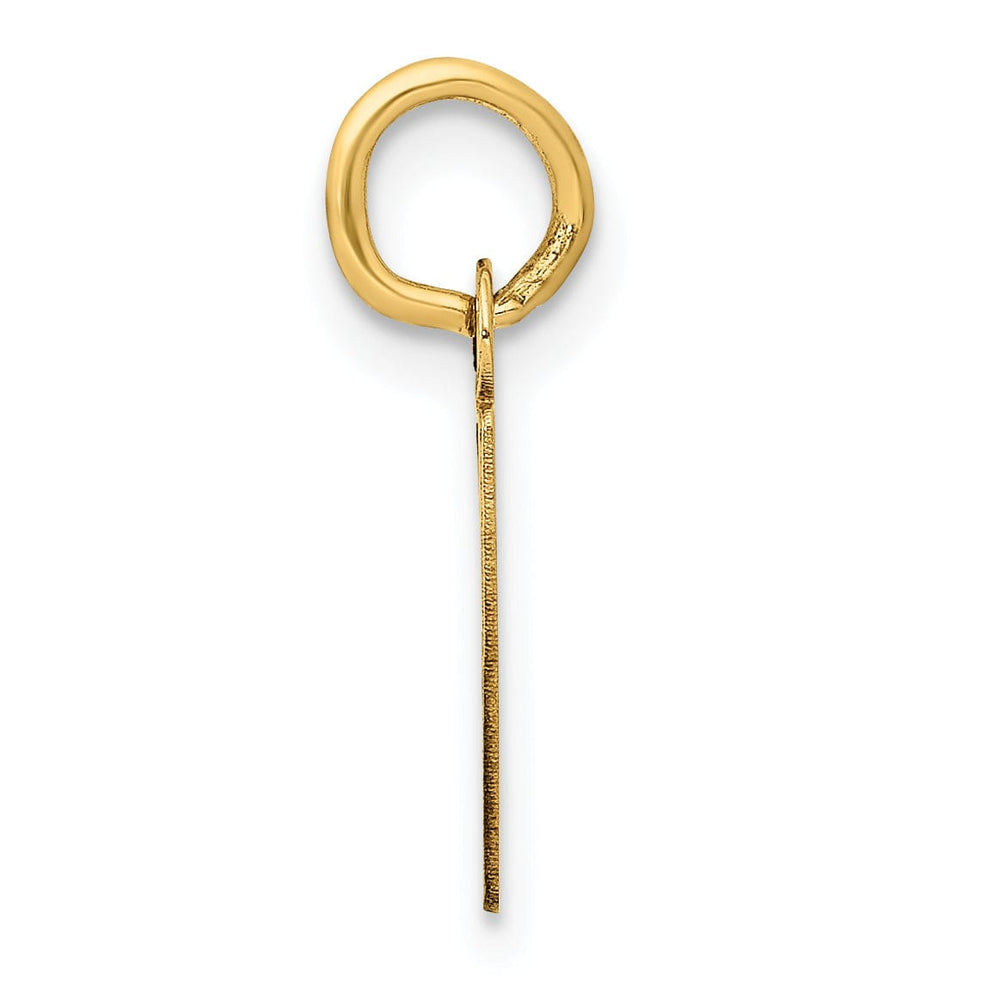 Lovely Rita's Pendants & Charms 14k Yellow Gold Small Slanted Block Letter P Initial Pendant