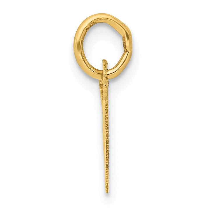 Lovely Rita's Pendants & Charms 14k Yellow Gold Small Slanted Block Letter W Initial Pendant