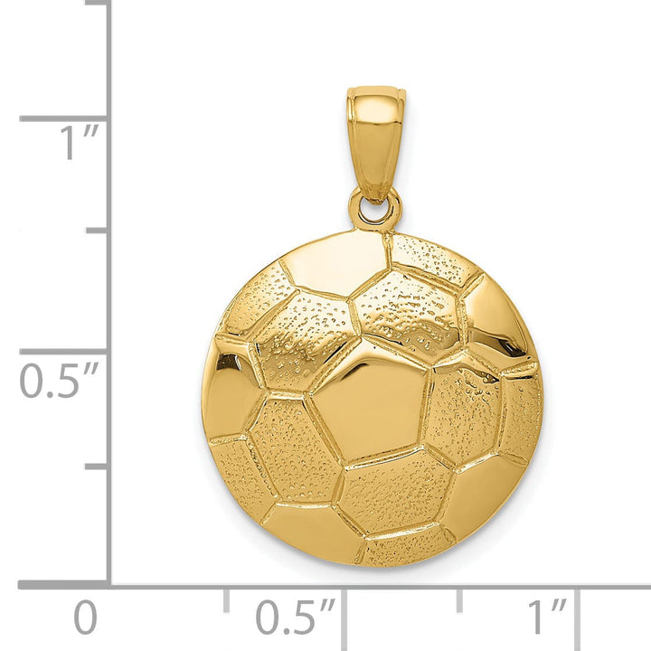 Lovely Rita's Pendants & Charms 14k Yellow Gold Soccer Ball Charm Pendant