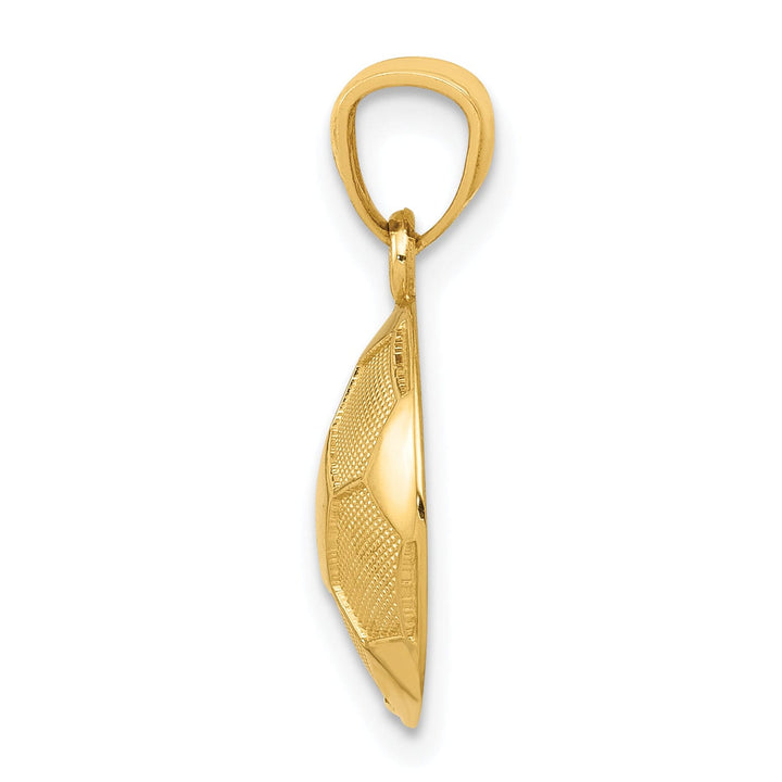 Lovely Rita's Pendants & Charms 14k Yellow Gold Soccer Ball Charm Pendant