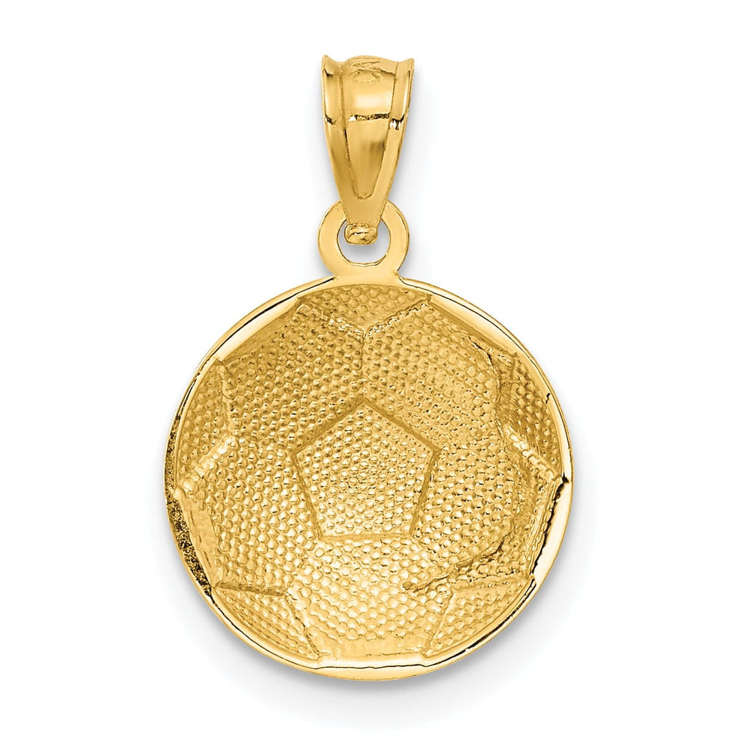 Lovely Rita's Pendants & Charms 14k Yellow Gold Soccer Ball Charm Pendant