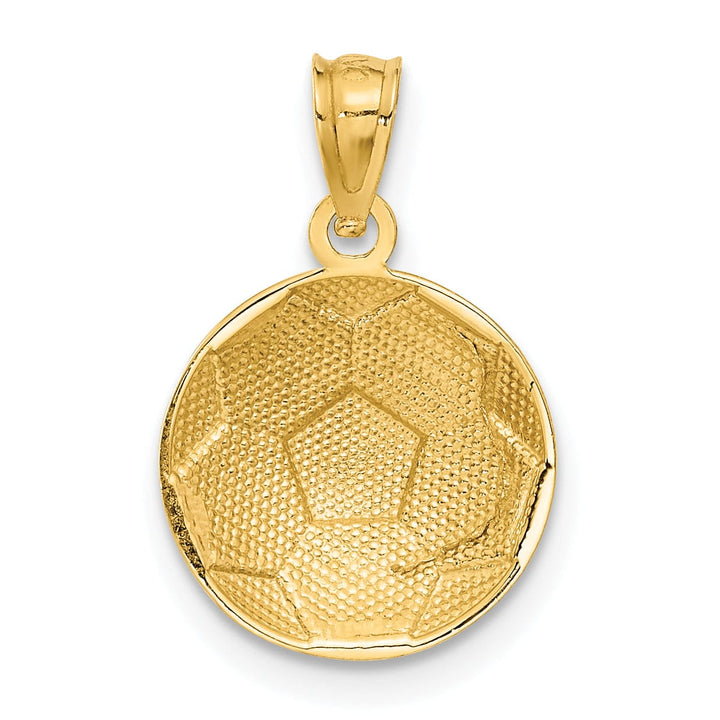 Lovely Rita's Pendants & Charms 14k Yellow Gold Soccer Ball Charm Pendant