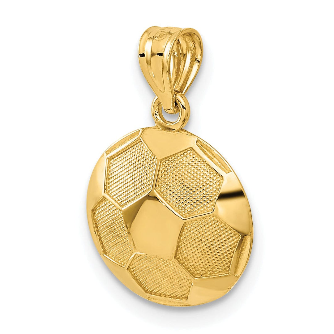 Lovely Rita's Pendants & Charms 14k Yellow Gold Soccer Ball Charm Pendant
