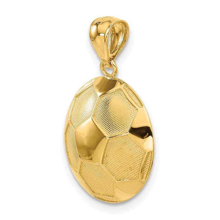 Lovely Rita's Pendants & Charms 14k Yellow Gold Soccer Ball Charm Pendant