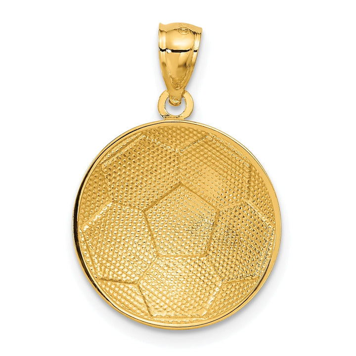 Lovely Rita's Pendants & Charms 14k Yellow Gold Soccer Ball Charm Pendant