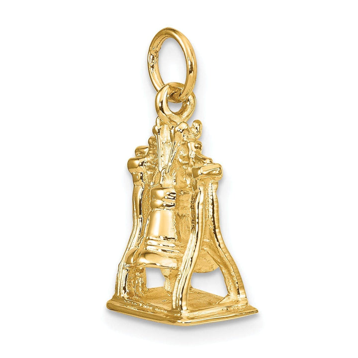 Lovely Rita's Pendants & Charms 14k Yellow Gold Solid 3-D Liberty Bell Charm