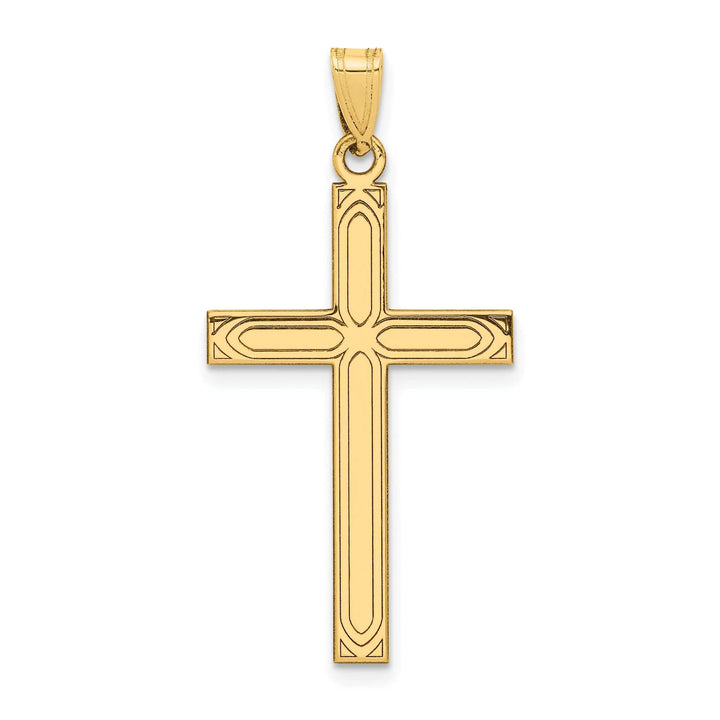 14k Yellow Gold Cross Pendant