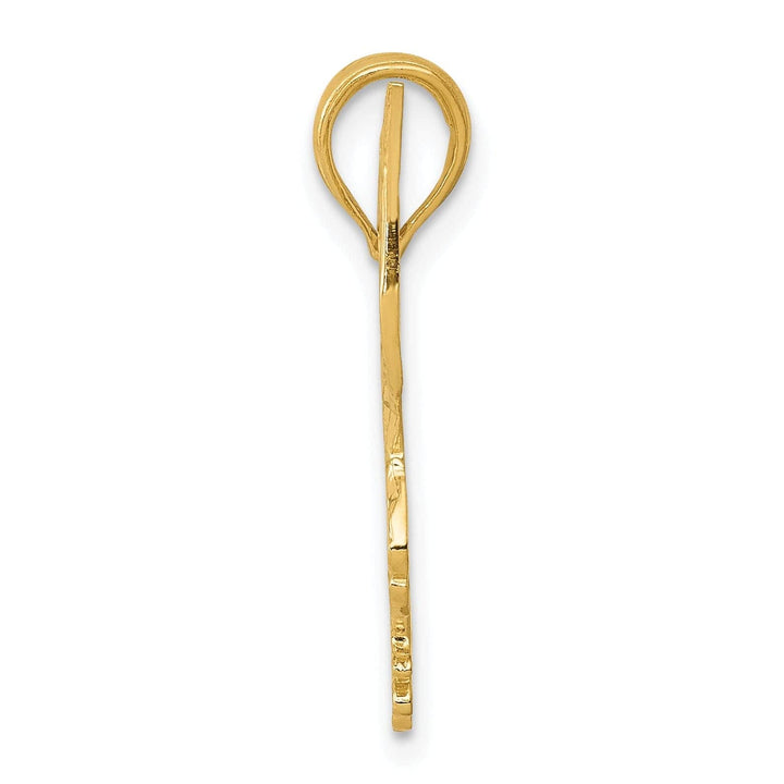 Lovely Rita's Pendants & Charms 14k Yellow Gold Solid D.C Polished Finish Men's Eagle Pendant