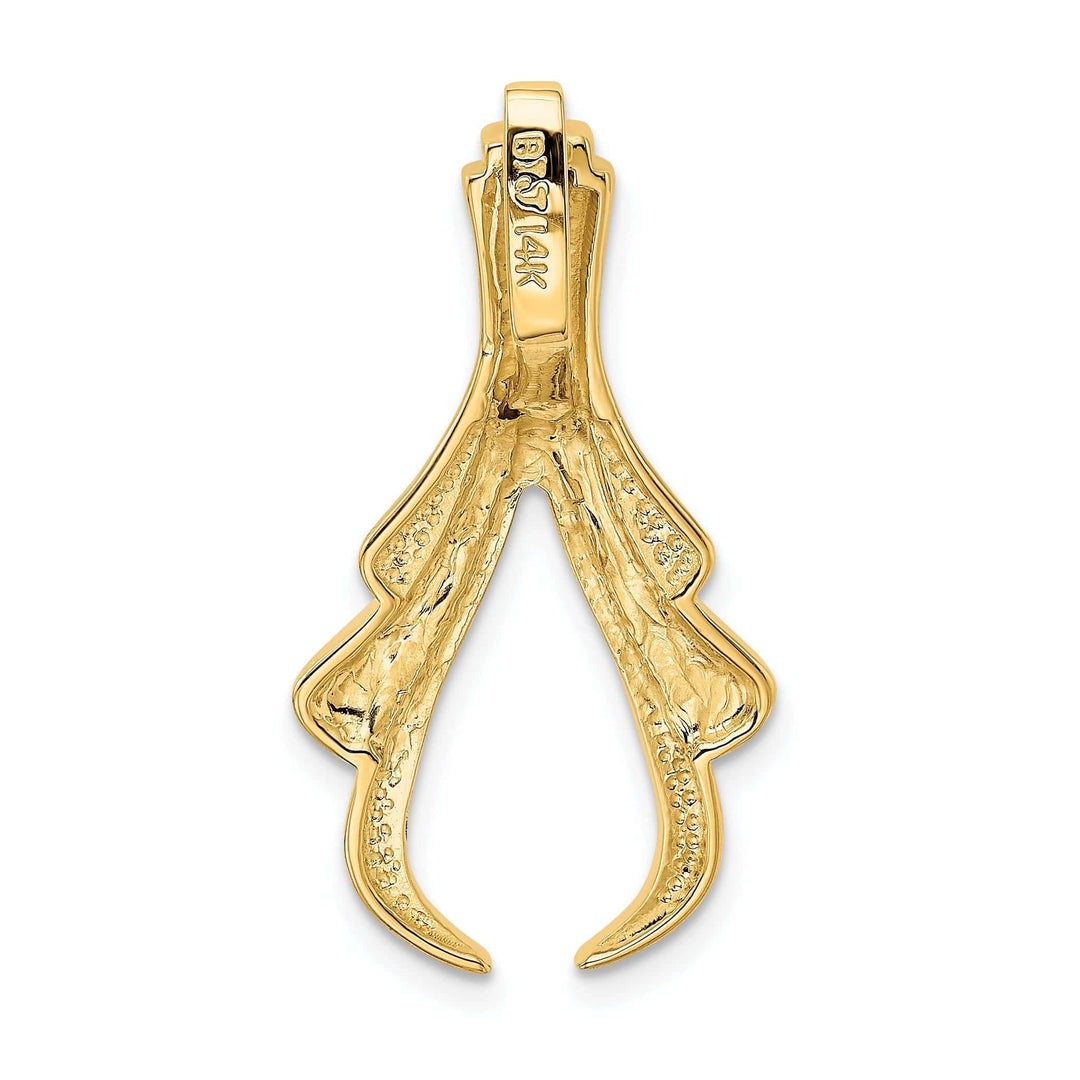 Lovely Rita's Pendants & Charms 14k Yellow Gold Solid Fancy Design Omega Slide Pendant