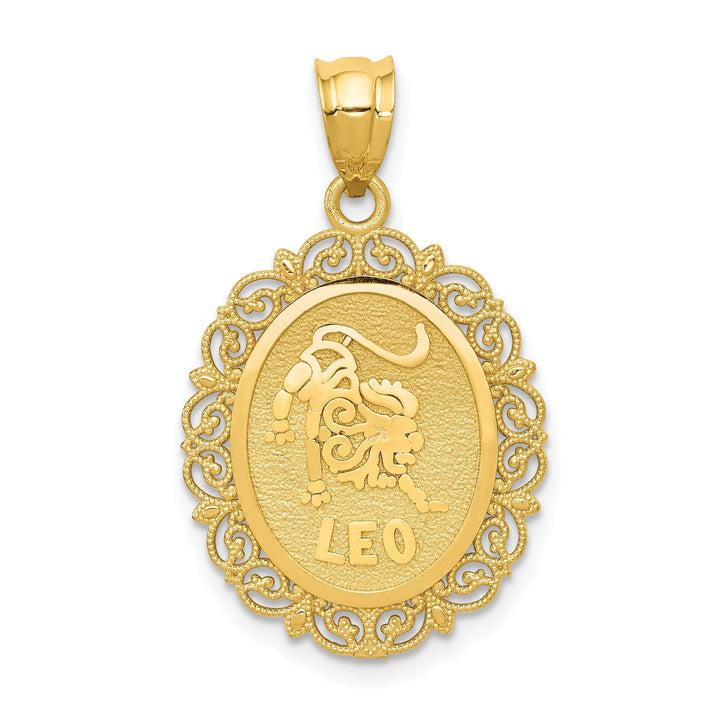 Lovely Rita's Pendants & Charms 14k Yellow Gold Solid Leo Zodiac Pendant