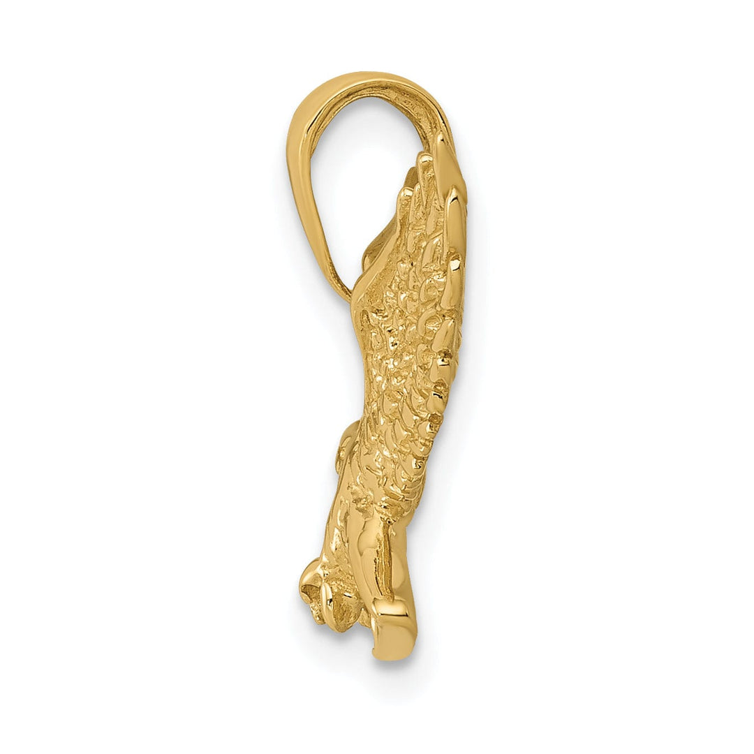 Lovely Rita's Pendants & Charms 14k Yellow Gold Solid Polished Eagle Pendant