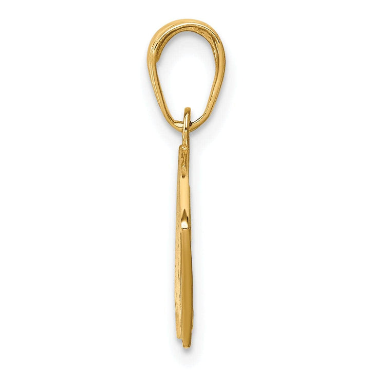 Lovely Rita's Pendants & Charms 14k Yellow Gold Solid Polished Finish 4-Aces Playing Cards Charm Pendant