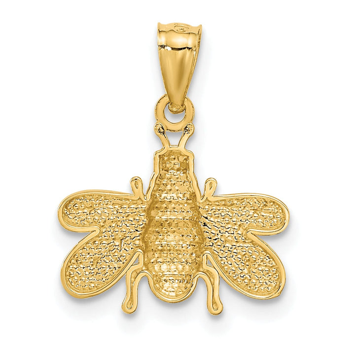 Lovely Rita's Pendants & Charms 14k Yellow Gold Solid Polished Finish Bumble Bee Pendant