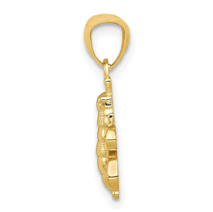 Lovely Rita's Pendants & Charms 14k Yellow Gold Solid Polished Finish Bumble Bee Pendant