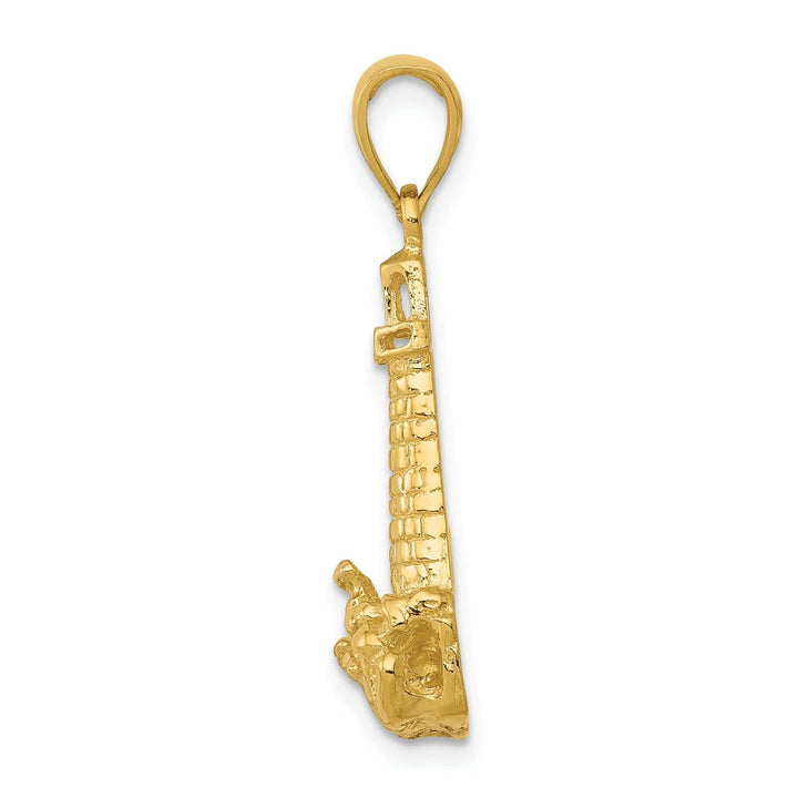 Lovely Rita's Pendants & Charms 14k Yellow Gold Solid Polished Finish Cape Cod Lighthouse Pendant