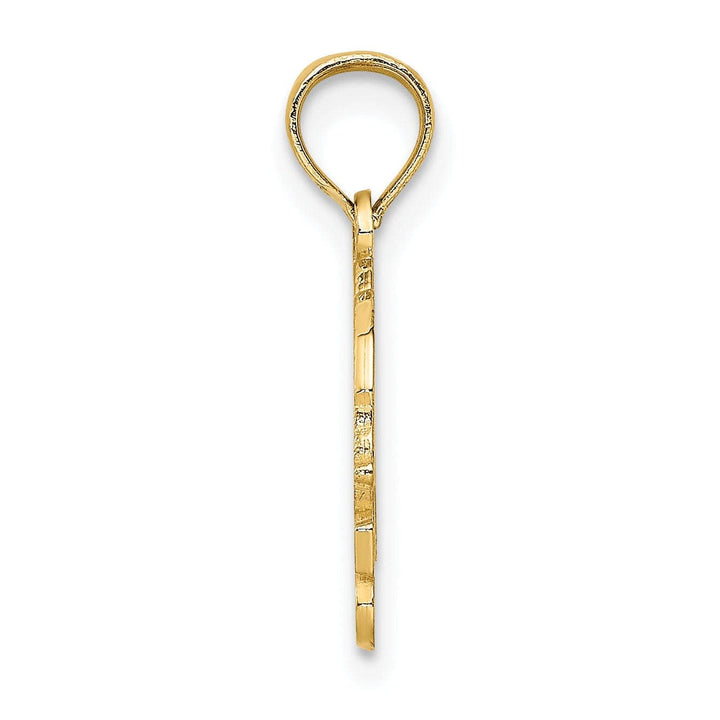 Lovely Rita's Pendants & Charms 14k Yellow Gold Solid Polished Finish Casted I HEART TURTLES Charm Pendant