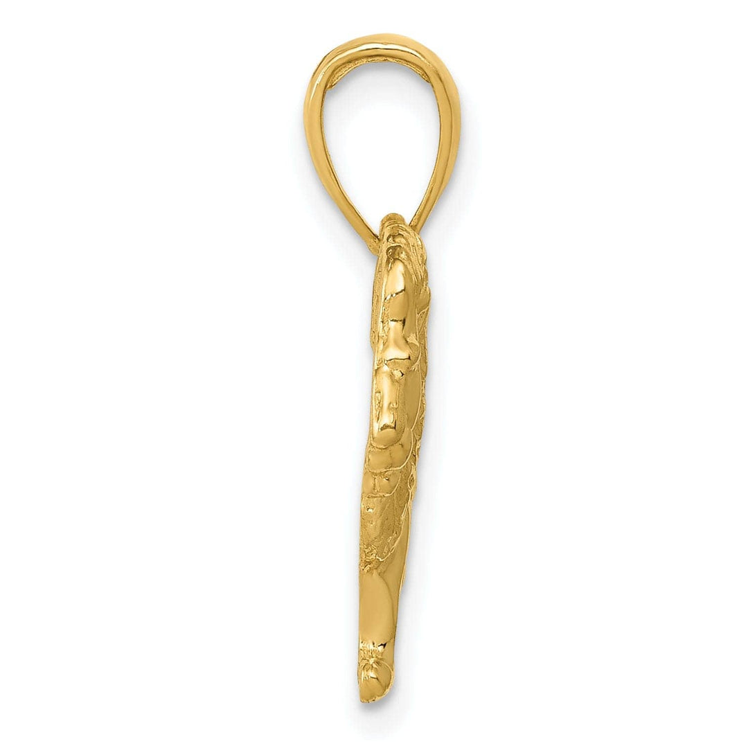 Lovely Rita's Pendants & Charms 14k Yellow Gold Solid Polished Finish Lion Design Charm Pendant