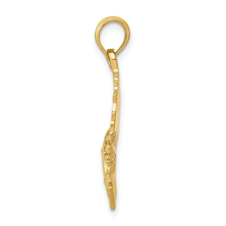 Lovely Rita's Pendants & Charms 14k Yellow Gold Solid Polished Finish Sailfish Charm Pendant
