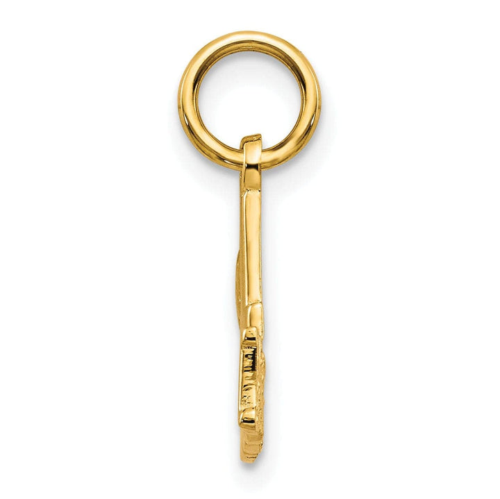 Lovely Rita's Pendants & Charms 14k Yellow Gold Solid Polished Finish Script #1 MOM Charm Pendant