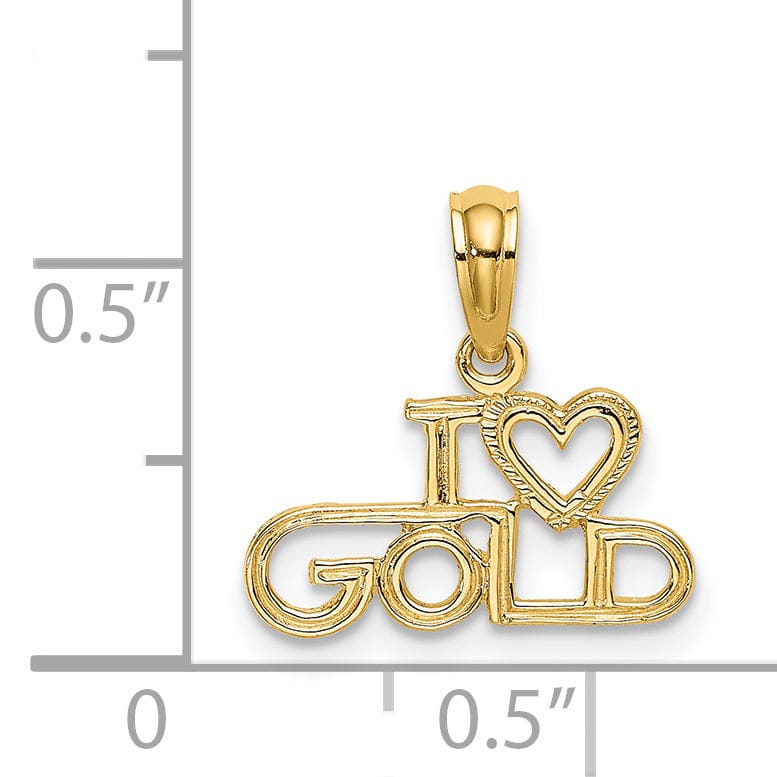 Lovely Rita's Pendants & Charms 14K Yellow Gold Solid Polished Textured Finish School House Building Charm Pendant
