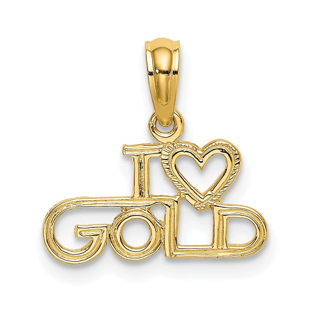 Lovely Rita's Pendants & Charms 14K Yellow Gold Solid Polished Textured Finish School House Building Charm Pendant