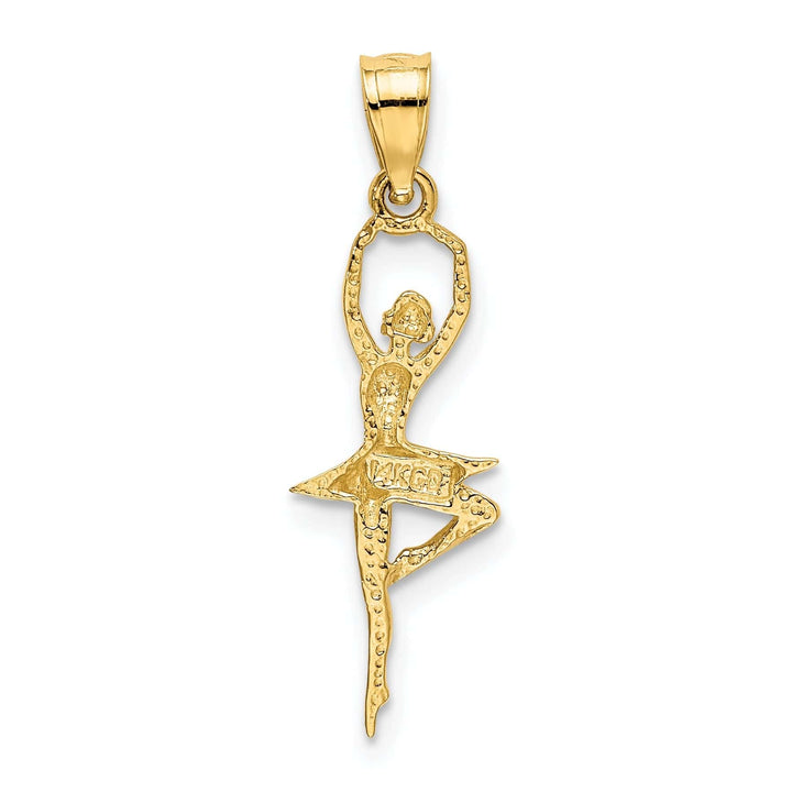 Lovely Rita's Pendants & Charms 14k Yellow Gold Solid Small Ballerina Pendant