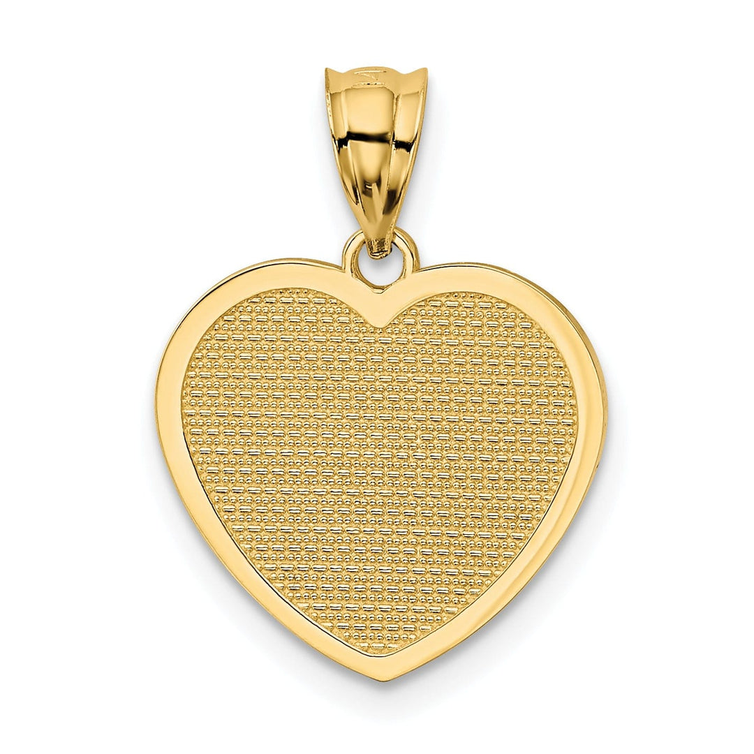 Lovely Rita's Pendants & Charms 14k Yellow Gold Solid Te Amo Heart Pendant
