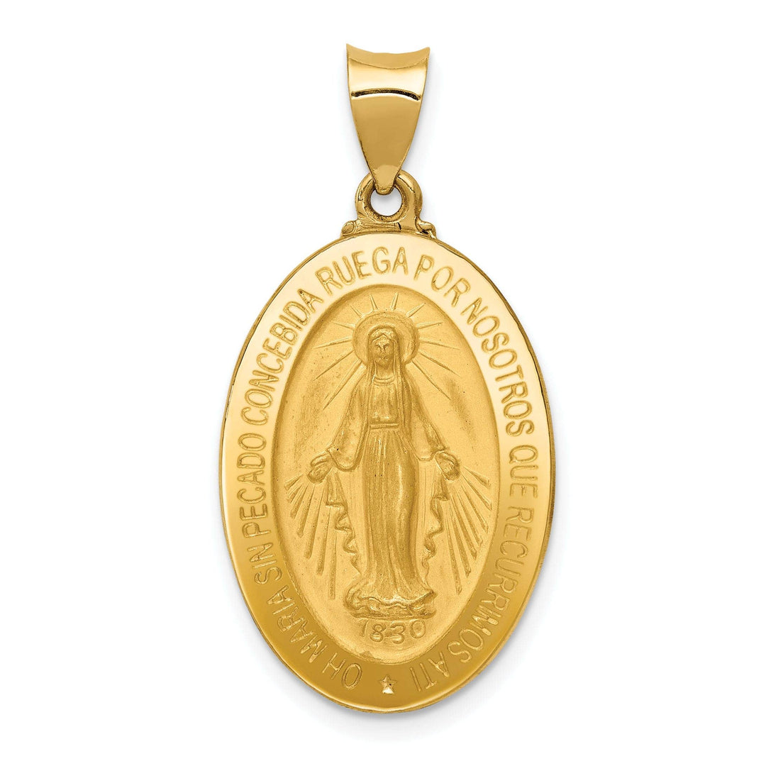 Lovely Rita's Pendants & Charms 14k Yellow Gold Spanish Miraculous Medal Charm