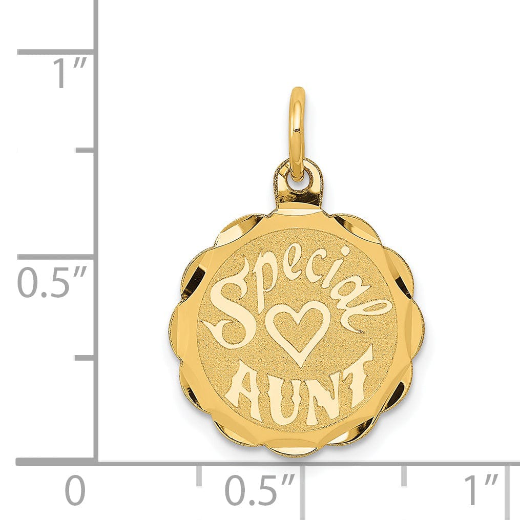 Lovely Rita's Pendants & Charms 14k Yellow Gold Special Aunt Charm Pendant