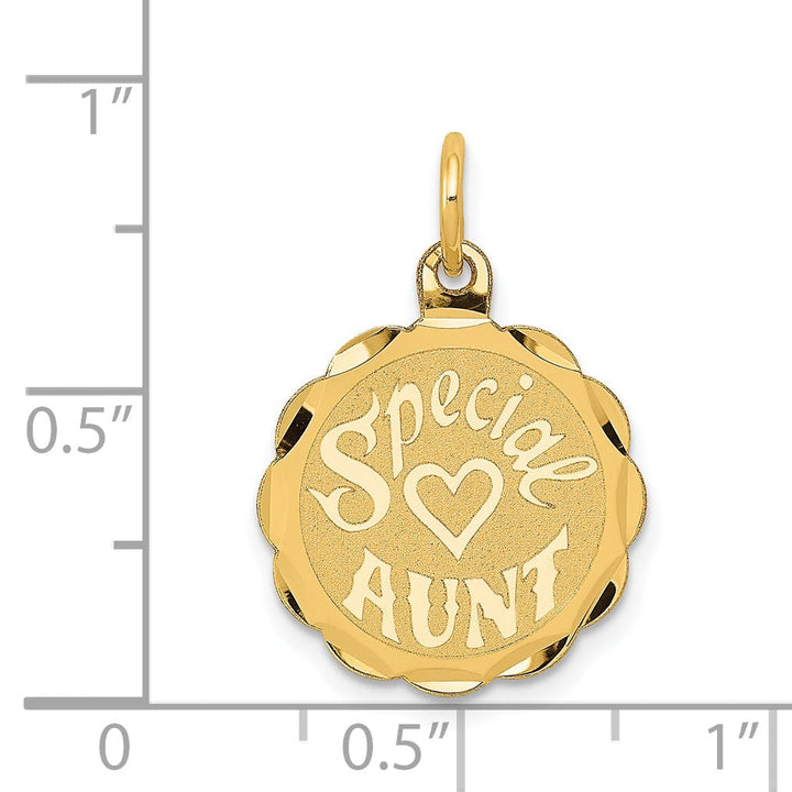 Lovely Rita's Pendants & Charms 14k Yellow Gold Special Aunt Charm Pendant