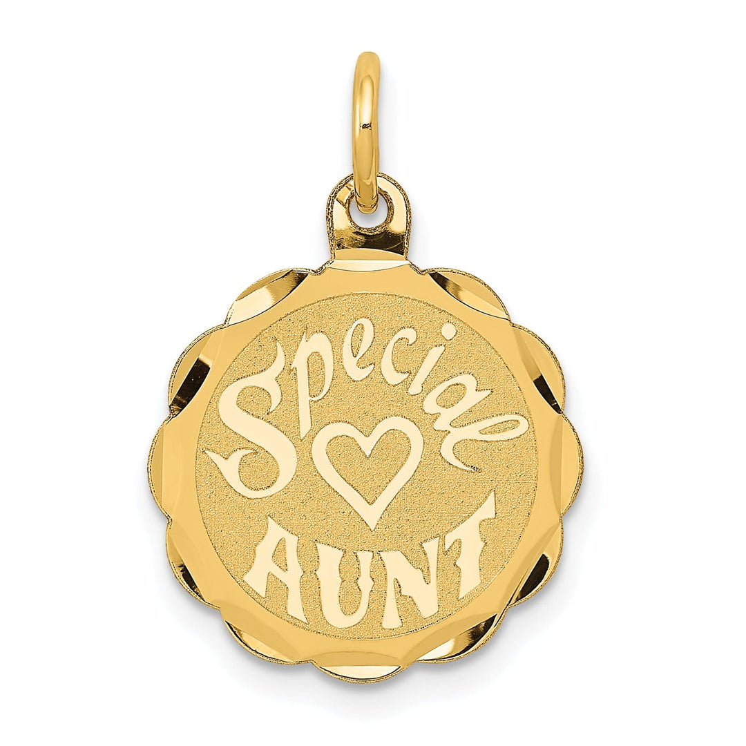 Lovely Rita's Pendants & Charms 14k Yellow Gold Special Aunt Charm Pendant
