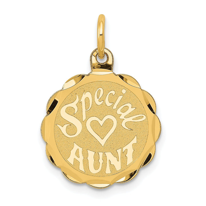 Lovely Rita's Pendants & Charms 14k Yellow Gold Special Aunt Charm Pendant