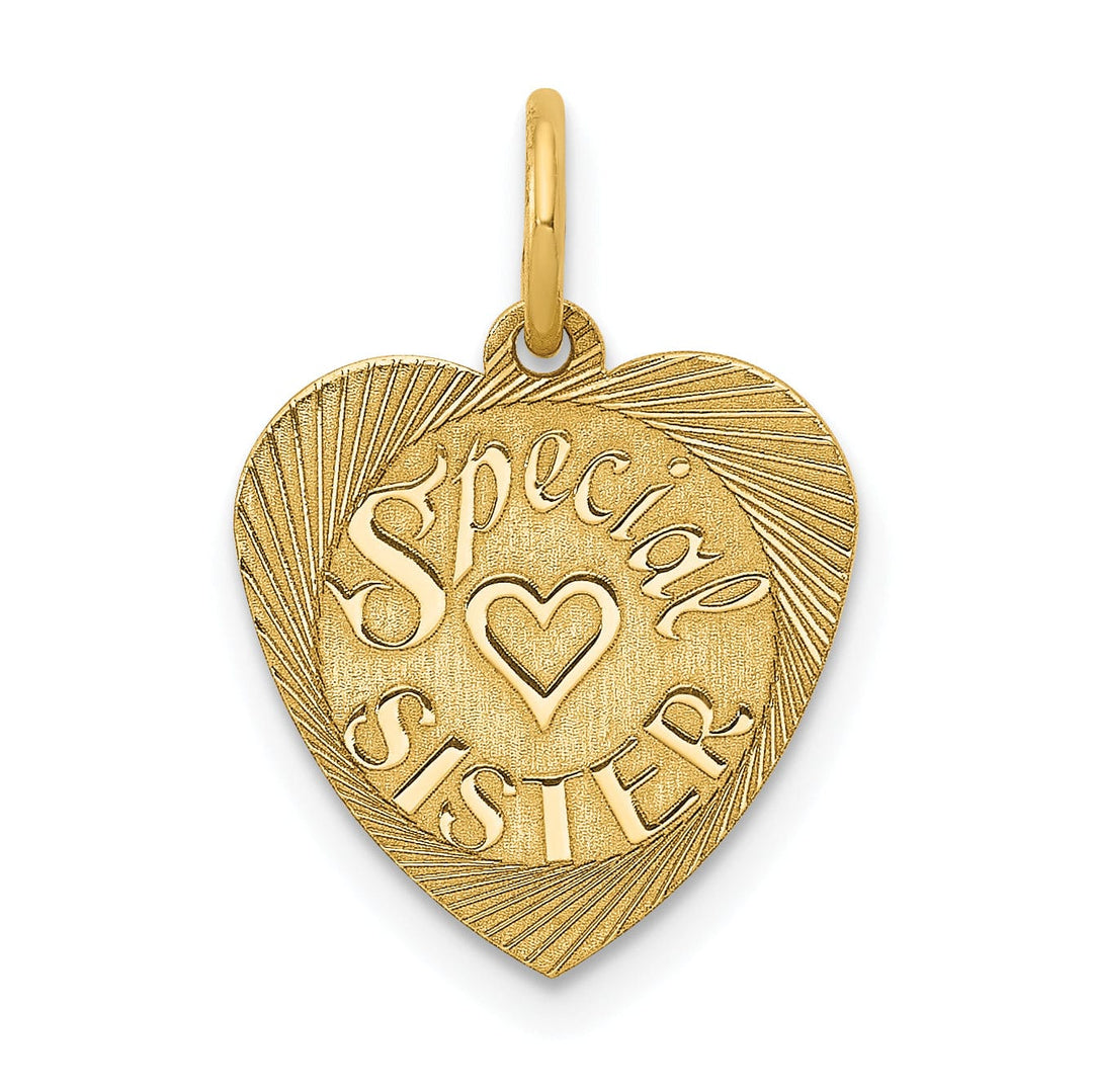 Lovely Rita's Pendants & Charms 14k Yellow Gold Special Sister Charm Pendant