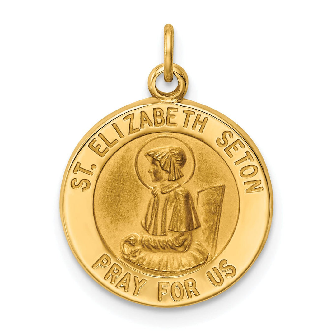 Lovely Rita's Pendants & Charms 14k Yellow Gold St.Elizabeth Seton Medal Pendant