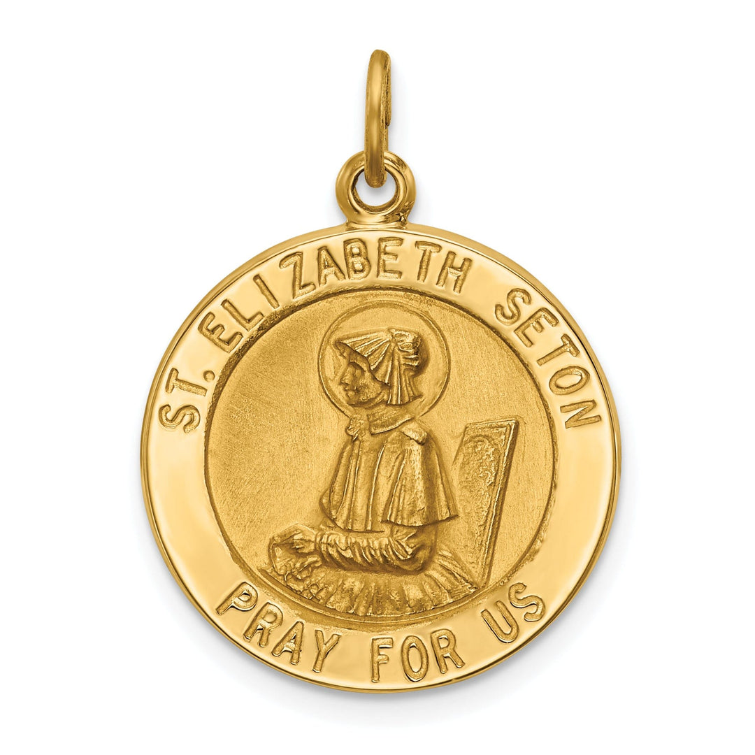 Lovely Rita's Pendants & Charms 14k Yellow Gold St.Elizabeth Seton Medal Pendant
