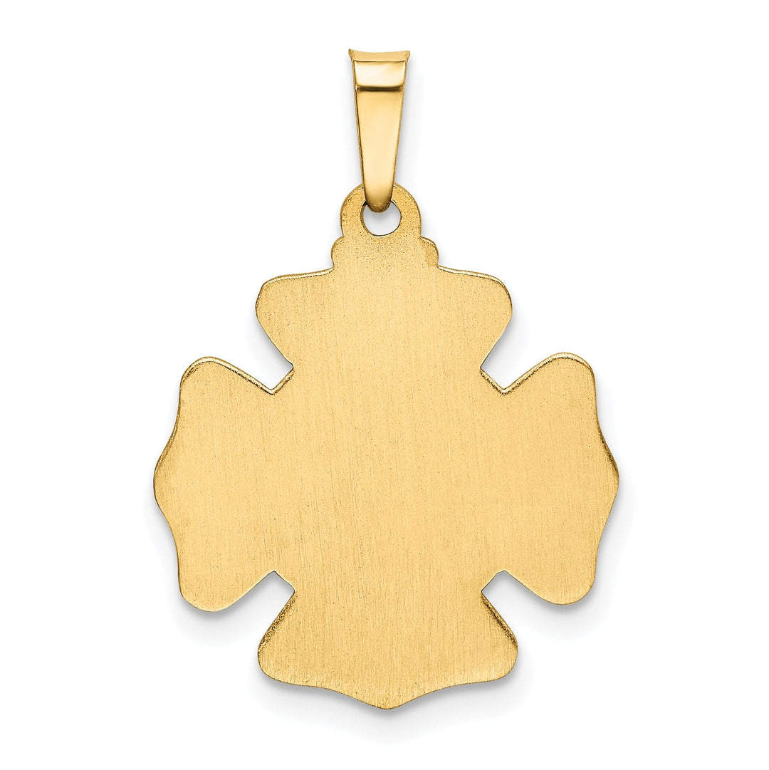 Lovely Rita's Pendants & Charms 14k Yellow Gold St.Florian Badge Medal Pendant