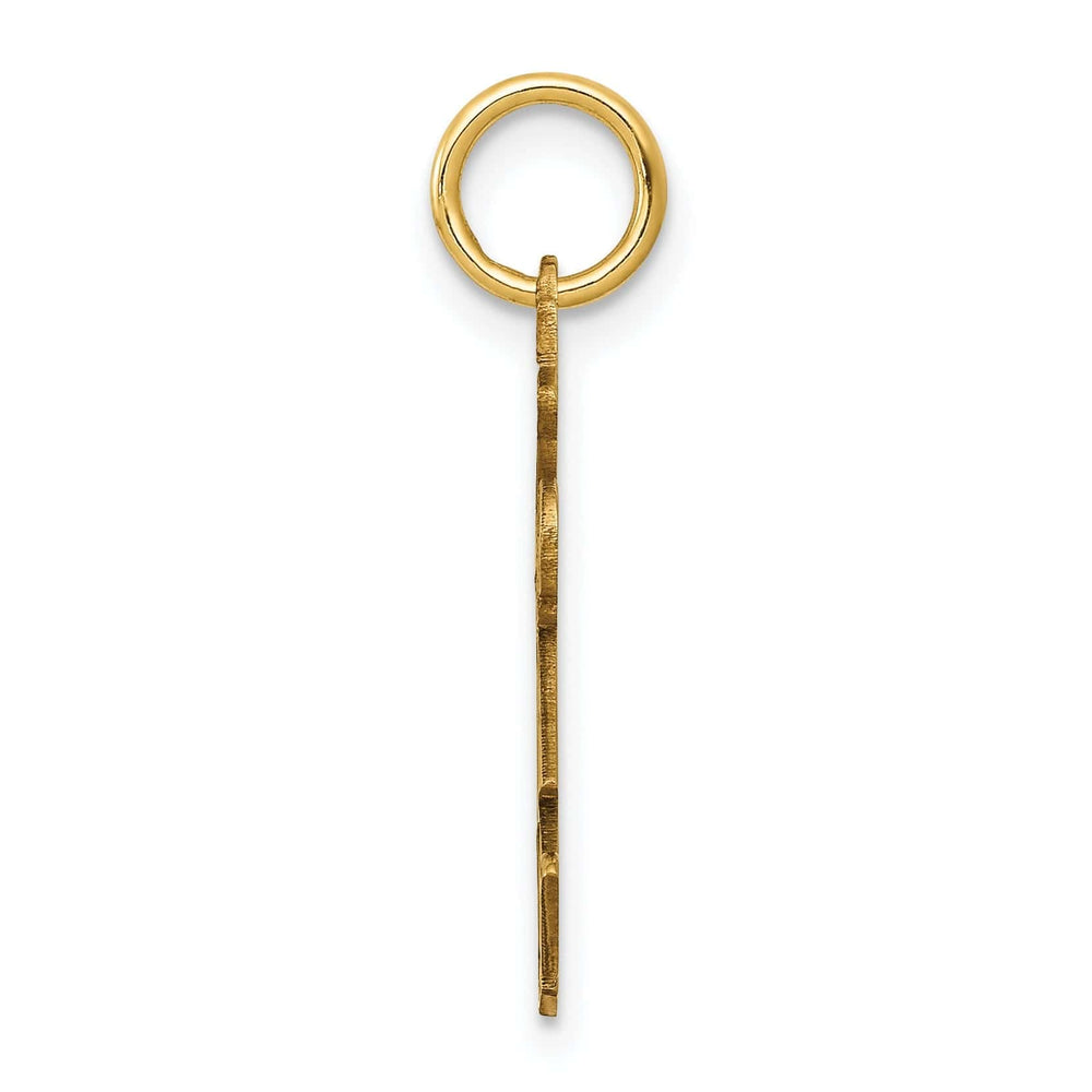 Lovely Rita's Pendants & Charms 14k Yellow Gold Stars Stripes Girl Kiss Charm