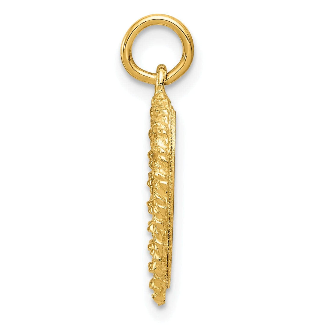 Lovely Rita's Pendants & Charms 14k Yellow Gold Sweet Sixteen Heart Charm Pendant