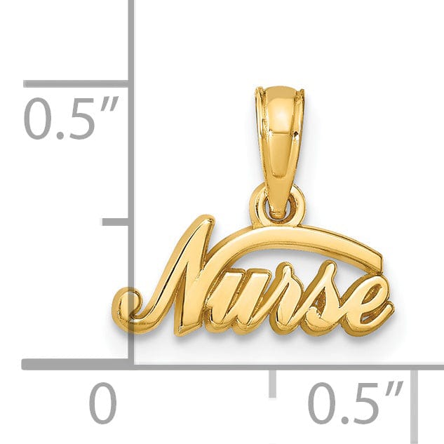 Lovely Rita's Pendants & Charms 14k Yellow Gold Talking Nurse Charm Pendant