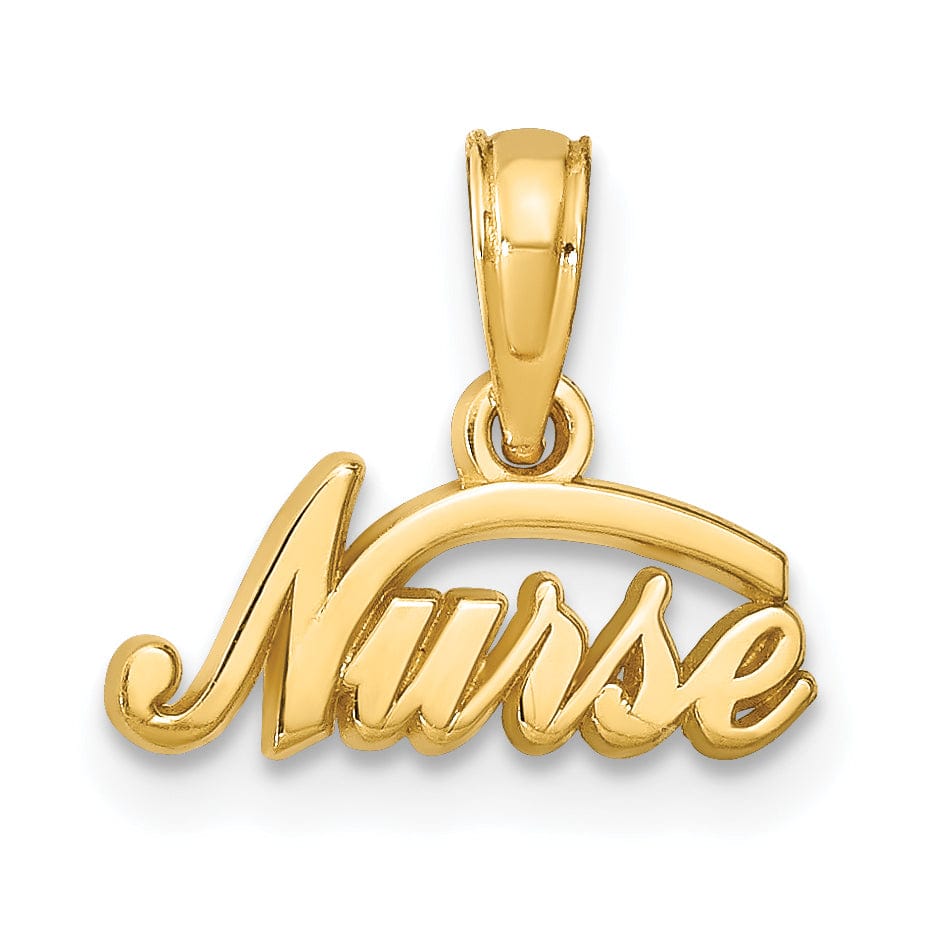 Lovely Rita's Pendants & Charms 14k Yellow Gold Talking Nurse Charm Pendant