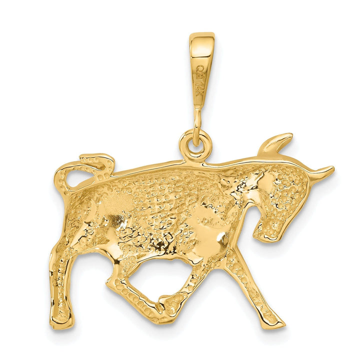 Lovely Rita's Pendants & Charms 14k Yellow Gold Taurus Zodiac Charm Pendant