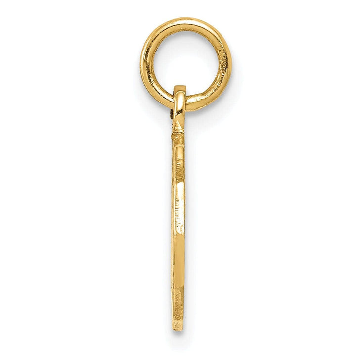 Lovely Rita's Pendants & Charms 14k Yellow Gold Texture Polished Finish Baptism Charm Pendant