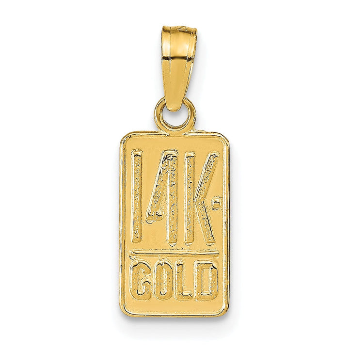 Lovely Rita's Pendants & Charms 14k Yellow Gold Textured Polish Finish 14K GOLD Charm Pendant
