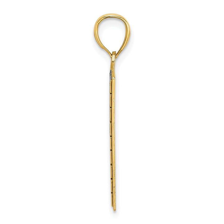 Lovely Rita's Pendants & Charms 14K Yellow Gold Textured Polished Antiqued Finish Sudoku Game Board Charm Pendant